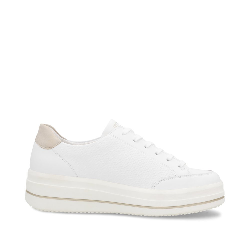Remonte D1C07-80 Anatomical Leather Sneaker White Remonte D1C07-80 Anatomical Leather Sneaker White