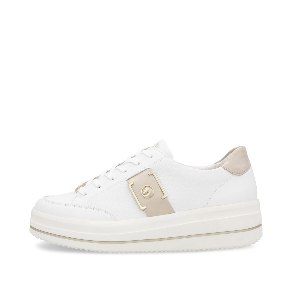 Remonte D1C07-80 Anatomical Leather Sneaker White Remonte D1C07-80 Anatomical Leather Sneaker White