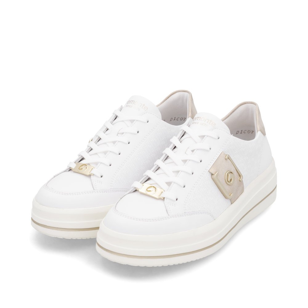 Remonte D1C07-80 Anatomical Leather Sneaker White Remonte D1C07-80 Anatomical Leather Sneaker White
