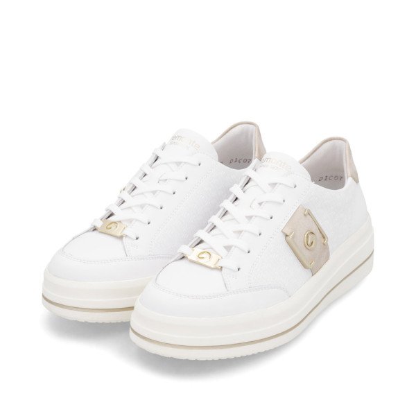 Remonte D1C07-80 Anatomical Leather Sneaker White Remonte D1C07-80 Anatomical Leather Sneaker White
