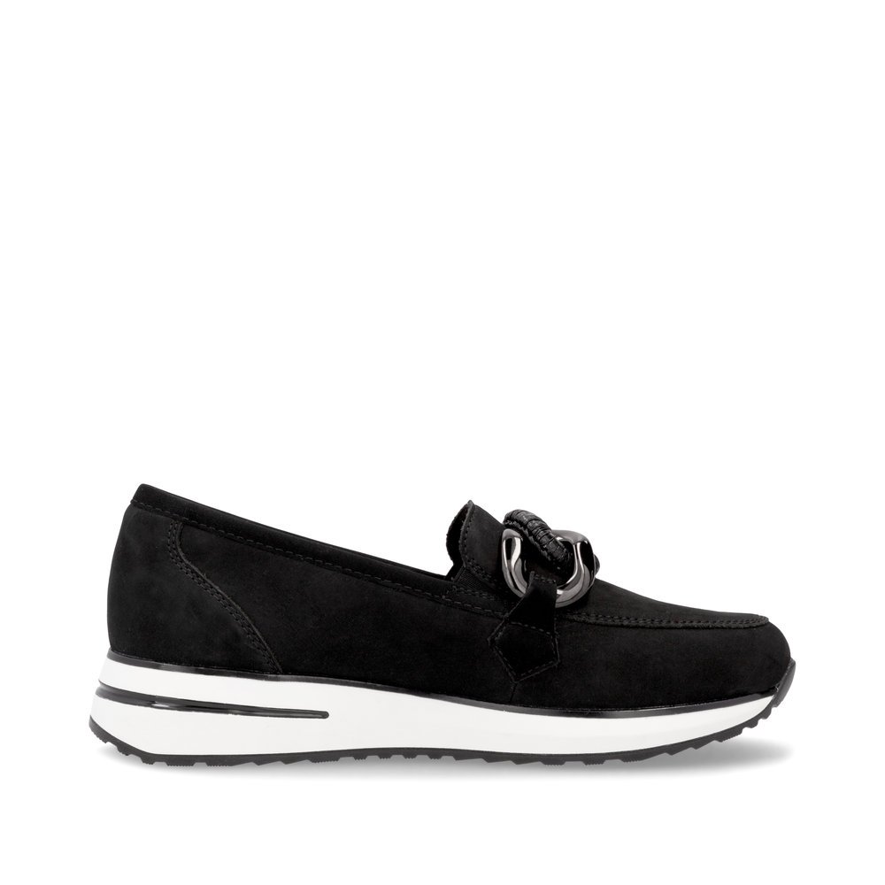 Remonte D1G11-02 Anatomical Leather Moccasin Black Remonte D1G11-02 Anatomical Leather Moccasin Black