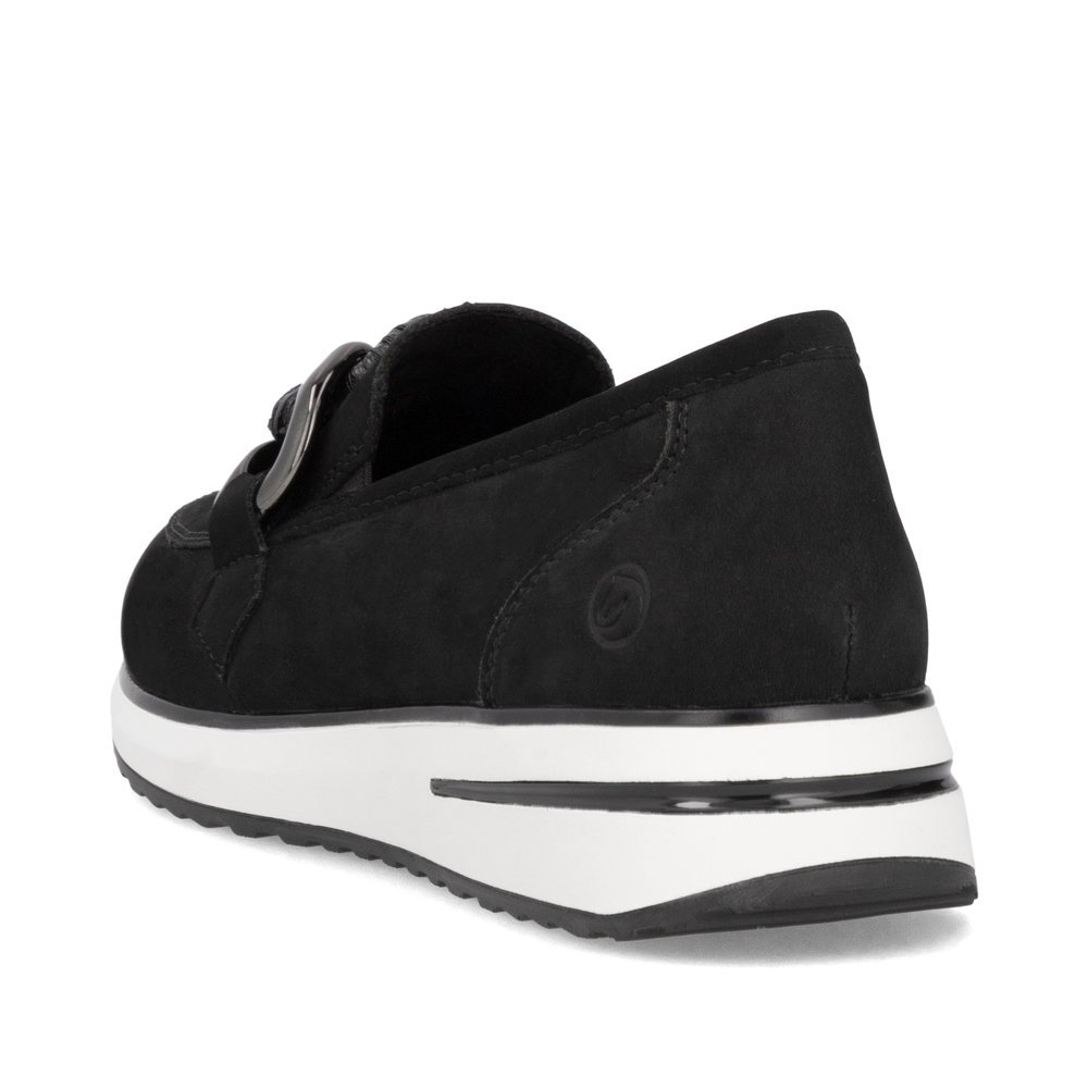 Remonte D1G11-02 Anatomical Leather Moccasin Black Remonte D1G11-02 Anatomical Leather Moccasin Black