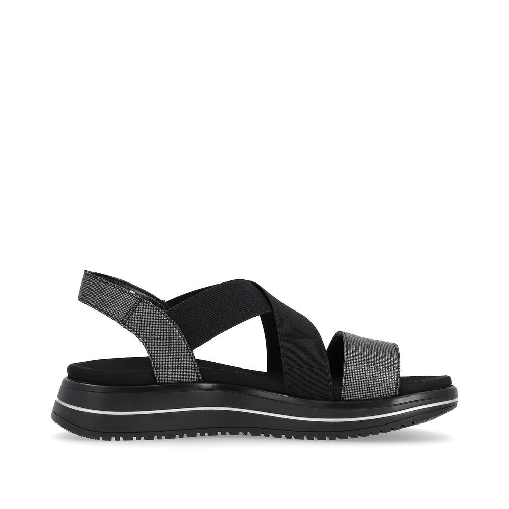 Remonte D1J50-02 Anatomical Leather Sandal Black 4cm Remonte D1J50-02 Anatomical Leather Sandal Black 4cm
