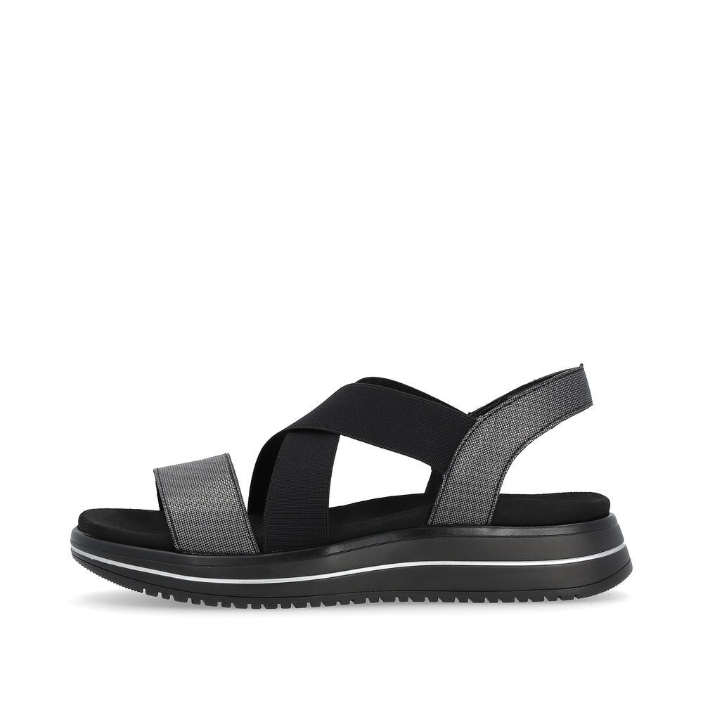 Remonte D1J50-02 Anatomical Leather Sandal Black 4cm Remonte D1J50-02 Anatomical Leather Sandal Black 4cm