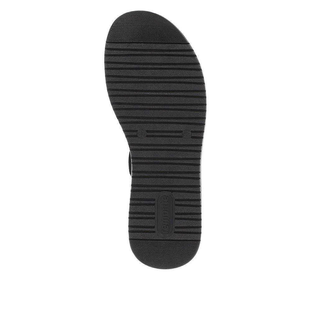 Remonte D1J50-02 Anatomical Leather Sandal Black 4cm Remonte D1J50-02 Anatomical Leather Sandal Black 4cm
