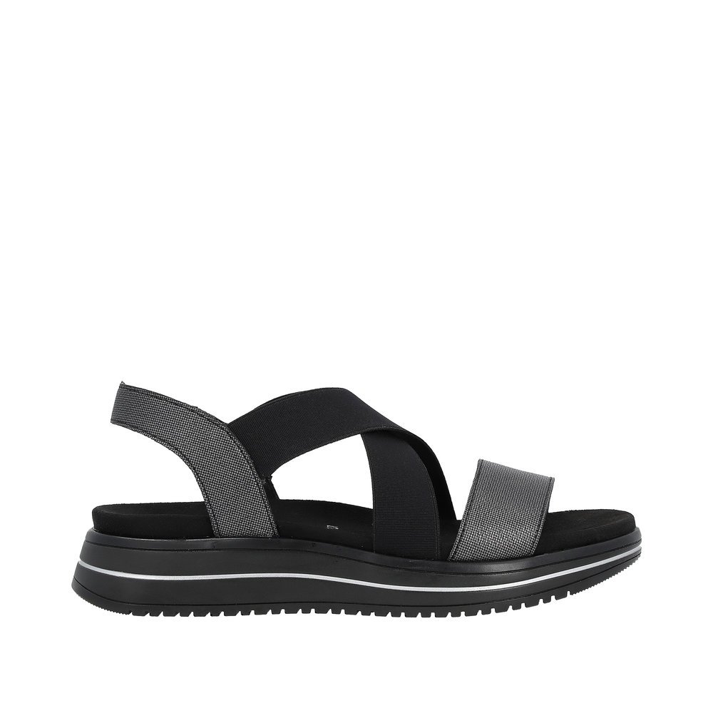 Remonte D1J50-02 Anatomical Leather Sandal Black 4cm Remonte D1J50-02 Anatomical Leather Sandal Black 4cm