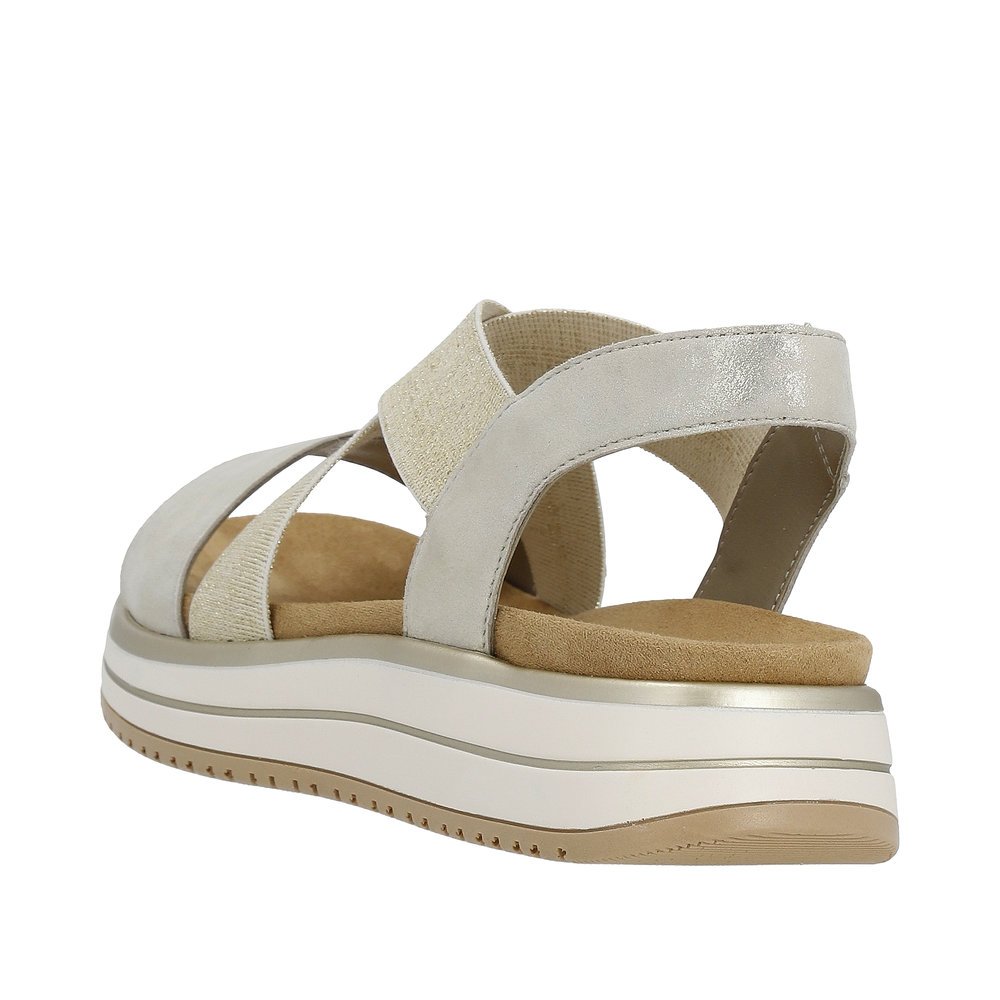Remonte D1J50-90 Anatomical Leather Sandal Gold 4cm Remonte D1J50-90 Anatomical Leather Sandal Gold 4cm