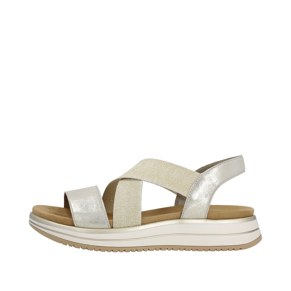 Remonte D1J50-90 Anatomical Leather Sandal Gold 4cm Remonte D1J50-90 Anatomical Leather Sandal Gold 4cm