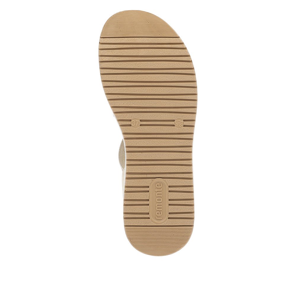 Remonte D1J50-90 Anatomical Leather Sandal Gold 4cm Remonte D1J50-90 Anatomical Leather Sandal Gold 4cm