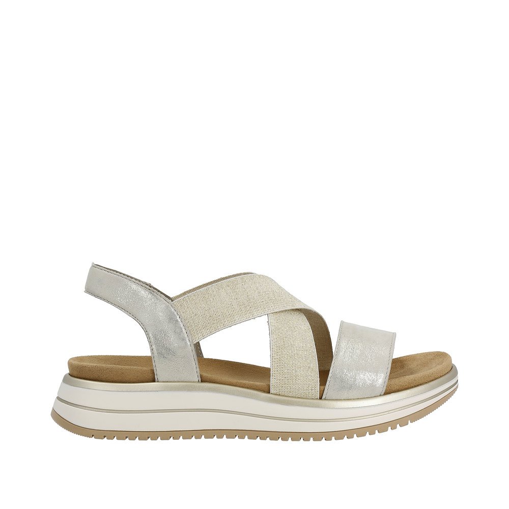 Remonte D1J50-90 Anatomical Leather Sandal Gold 4cm Remonte D1J50-90 Anatomical Leather Sandal Gold 4cm