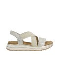 Remonte D1J50-90 Anatomical Leather Sandal Gold 4cm Remonte D1J50-90 Anatomical Leather Sandal Gold 4cm