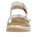Remonte D1J51-80 Anatomical Leather Sandal Beige 4cm Remonte D1J51-80 Anatomical Leather Sandal Beige 4cm