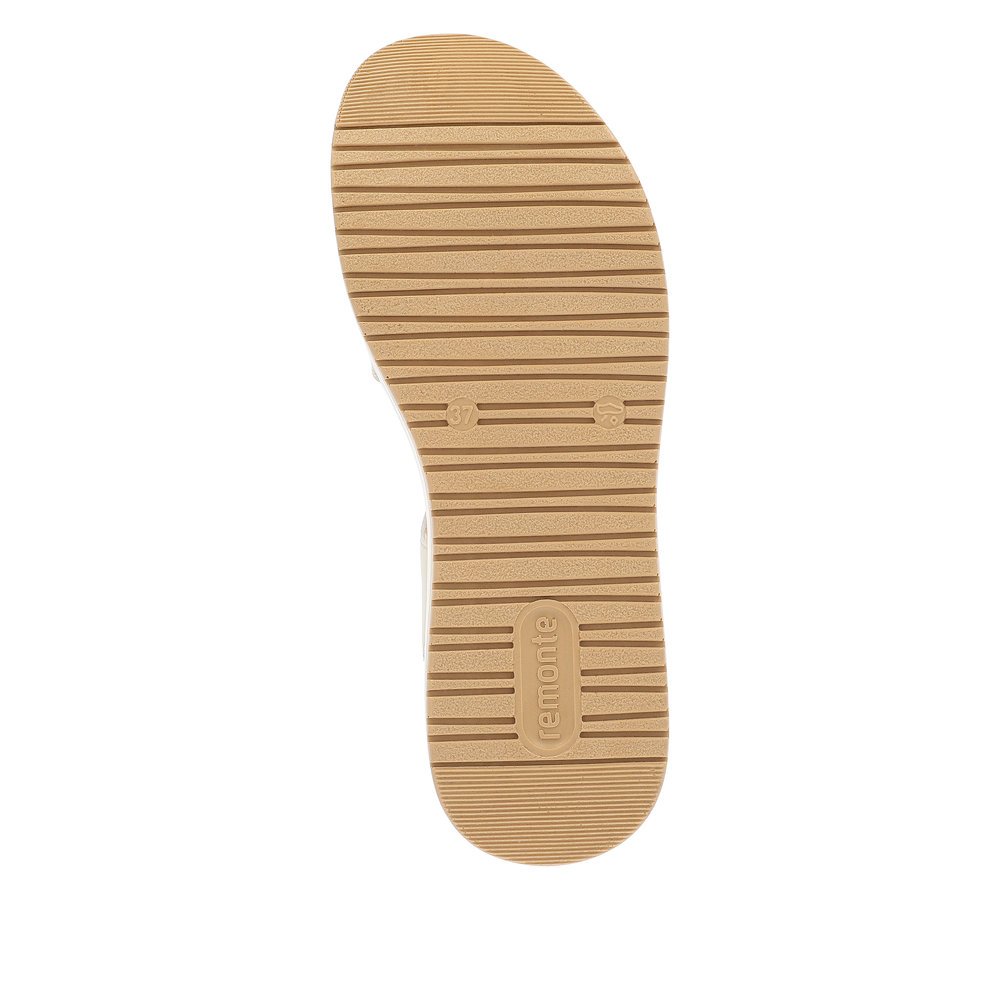 Remonte D1J51-80 Anatomical Leather Sandal Beige 4cm Remonte D1J51-80 Anatomical Leather Sandal Beige 4cm