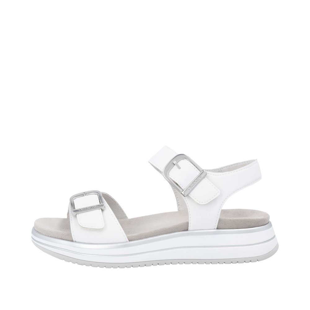Remonte D1J51-81 Anatomical Leather Sandal White 4cm Remonte D1J51-81 Anatomical Leather Sandal White 4cm