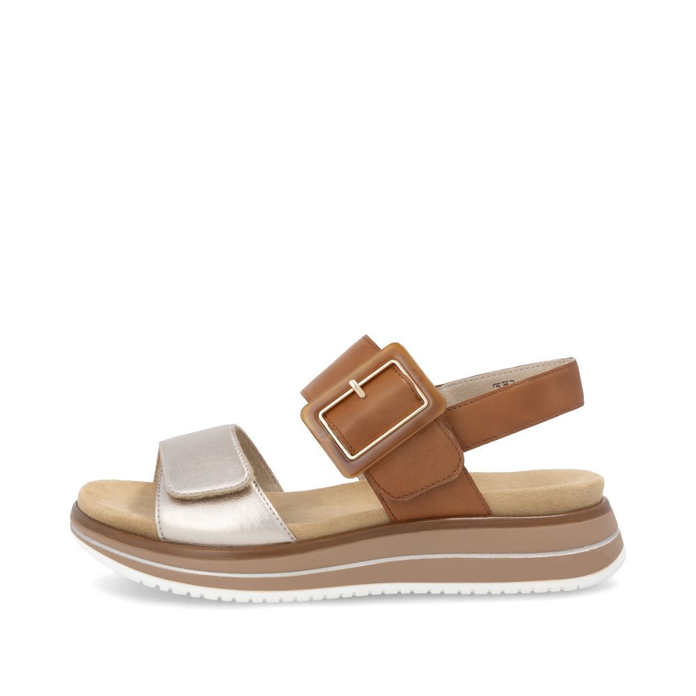 Remonte D1J53-22 Anatomical Leather Sandal Brown 4cm Remonte D1J53-22 Anatomical Leather Sandal Brown 4cm