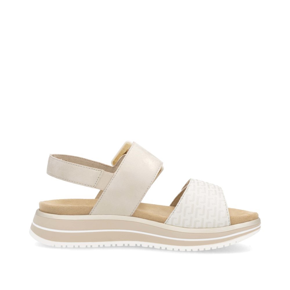 Remonte D1J53-90 Anatomical Leather Sandal Beige 4cm Remonte D1J53-90 Anatomical Leather Sandal Beige 4cm