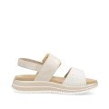 Remonte D1J53-90 Anatomical Leather Sandal Beige 4cm Remonte D1J53-90 Anatomical Leather Sandal Beige 4cm