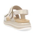Remonte D1J53-90 Anatomical Leather Sandal Beige 4cm Remonte D1J53-90 Anatomical Leather Sandal Beige 4cm