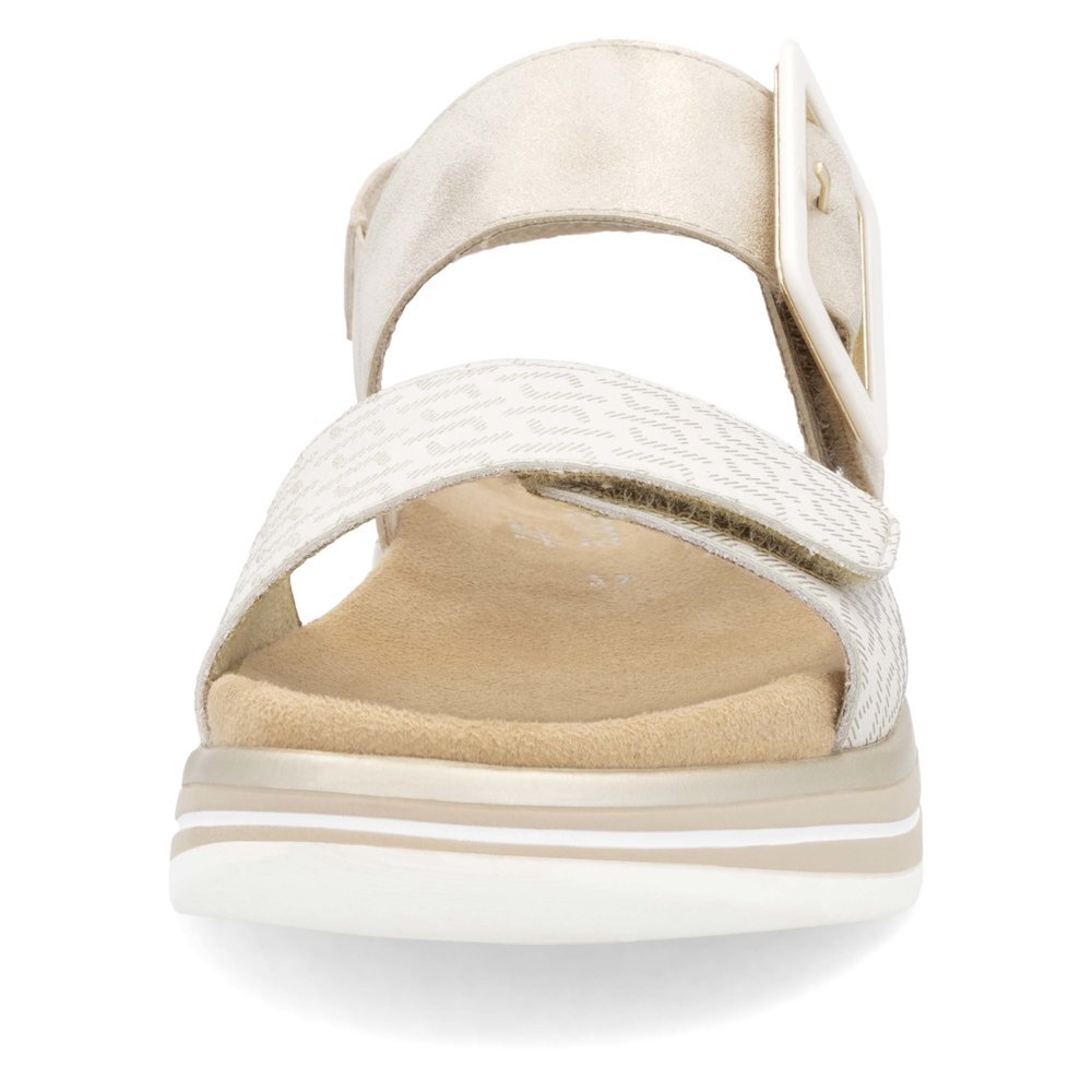Remonte D1J53-90 Anatomical Leather Sandal Beige 4cm Remonte D1J53-90 Anatomical Leather Sandal Beige 4cm