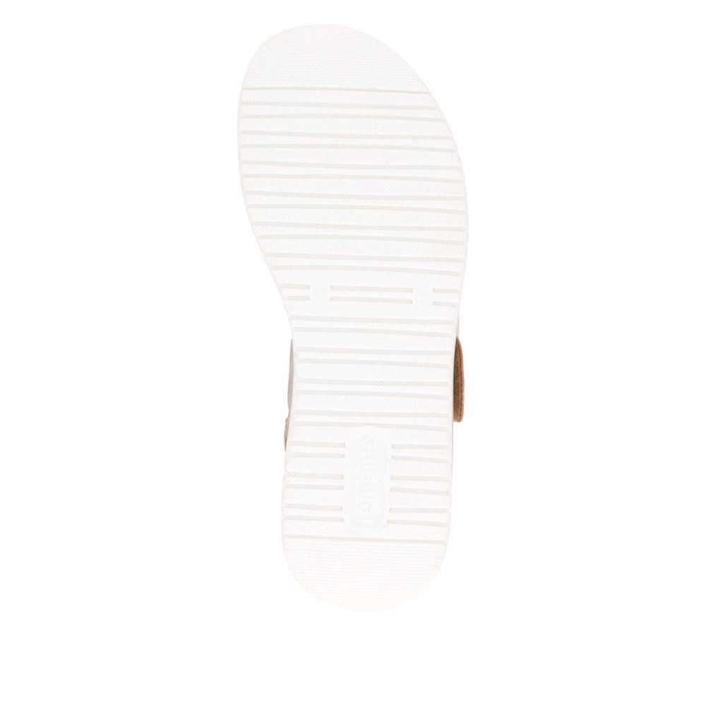 Remonte D1J53-90 Anatomical Leather Sandal Beige 4cm Remonte D1J53-90 Anatomical Leather Sandal Beige 4cm