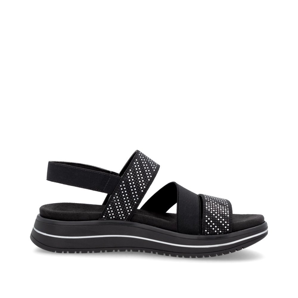 Remonte D1J59-03 Anatomical Leather Sandal Black 4cm Remonte D1J59-03 Anatomical Leather Sandal Black 4cm