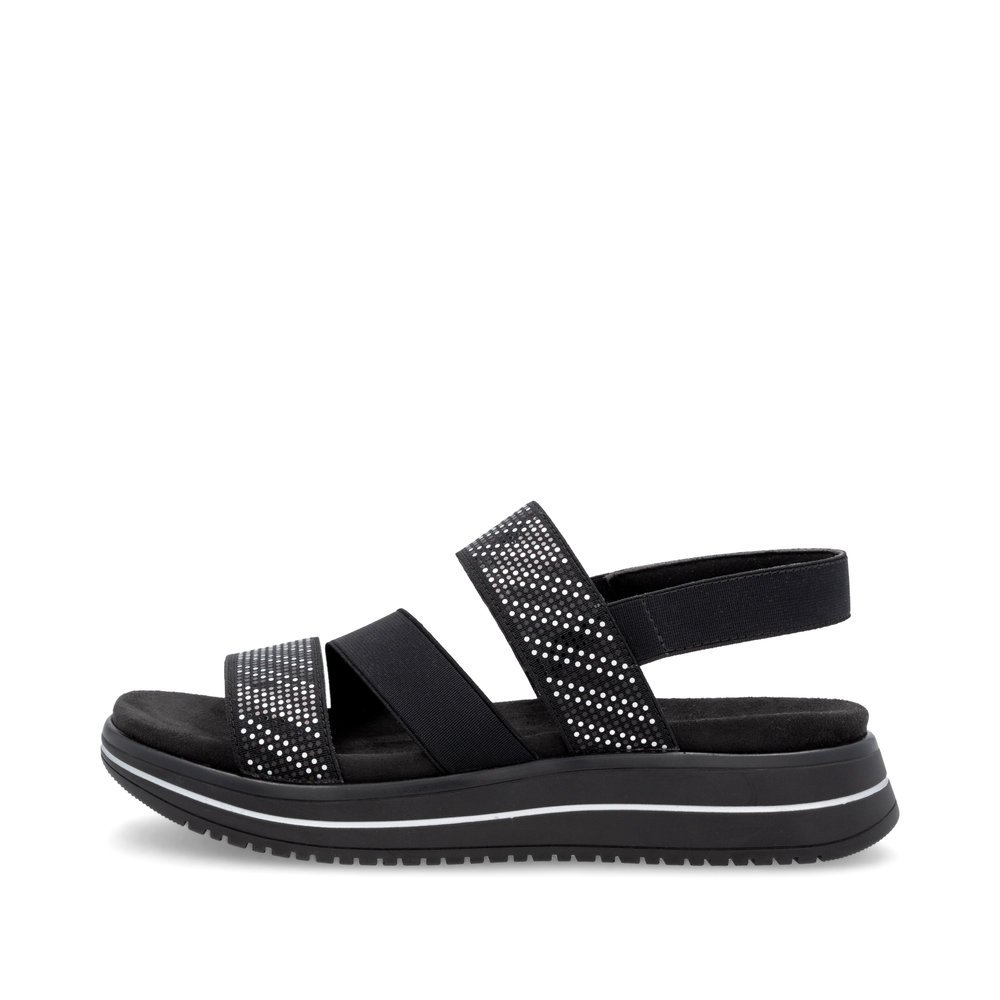 Remonte D1J59-03 Anatomical Leather Sandal Black 4cm Remonte D1J59-03 Anatomical Leather Sandal Black 4cm