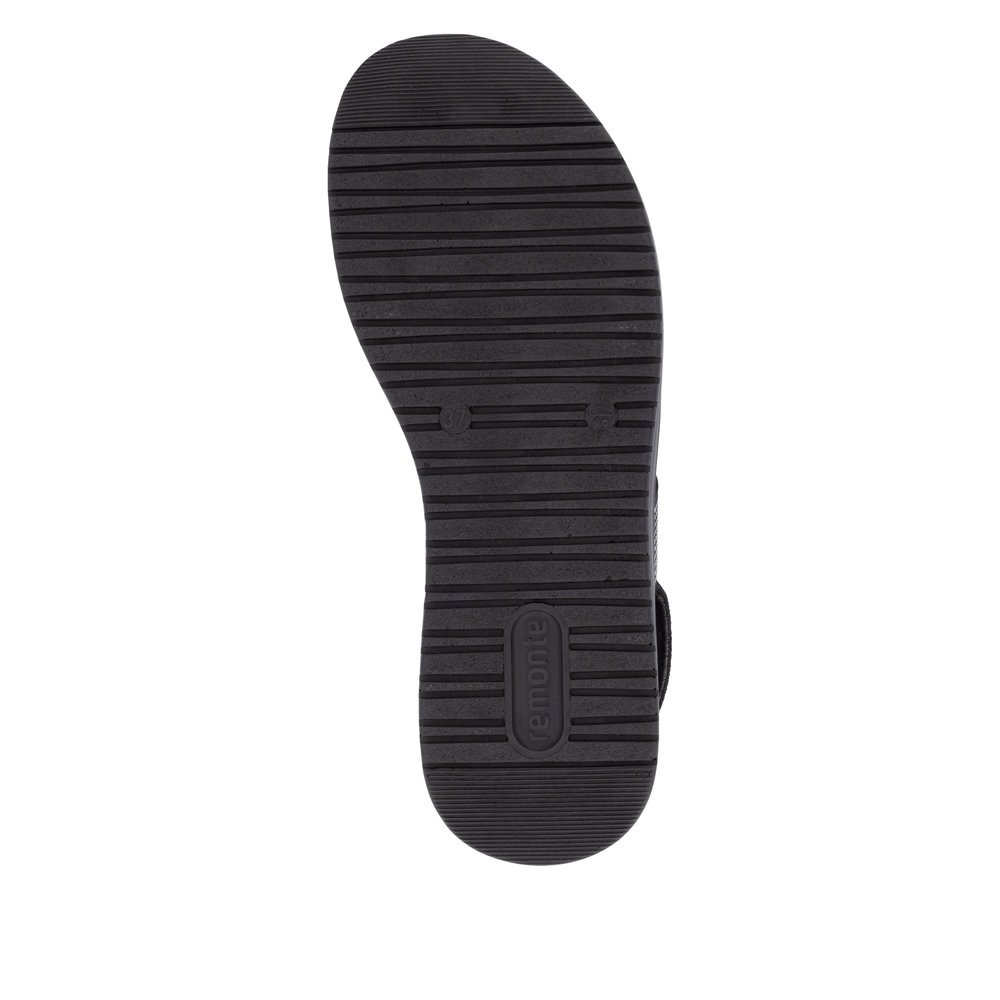 Remonte D1J59-03 Anatomical Leather Sandal Black 4cm Remonte D1J59-03 Anatomical Leather Sandal Black 4cm