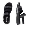 Remonte D1J59-03 Anatomical Leather Sandal Black 4cm Remonte D1J59-03 Anatomical Leather Sandal Black 4cm