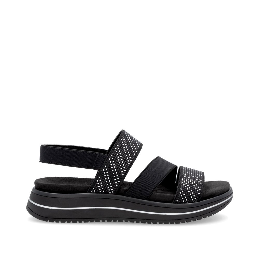 Remonte D1J59-03 Anatomical Leather Sandal Black 4cm Remonte D1J59-03 Anatomical Leather Sandal Black 4cm