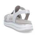 Remonte D1J60-90 Anatomical Leather Sandal Silver 4cm Remonte D1J60-90 Anatomical Leather Sandal Silver 4cm