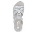 Remonte D1J60-90 Anatomical Leather Sandal Silver 4cm Remonte D1J60-90 Anatomical Leather Sandal Silver 4cm