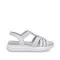 Remonte D1J60-90 Anatomical Leather Sandal Silver 4cm Remonte D1J60-90 Anatomical Leather Sandal Silver 4cm