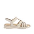 Remonte D1J60-91 Anatomical Leather Sandal Beige 4cm Remonte D1J60-91 Anatomical Leather Sandal Beige 4cm