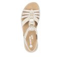 Remonte D1J60-91 Anatomical Leather Sandal Beige 4cm Remonte D1J60-91 Anatomical Leather Sandal Beige 4cm