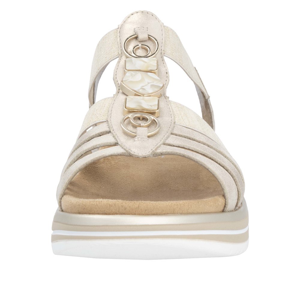 Remonte D1J60-91 Anatomical Leather Sandal Beige 4cm Remonte D1J60-91 Anatomical Leather Sandal Beige 4cm