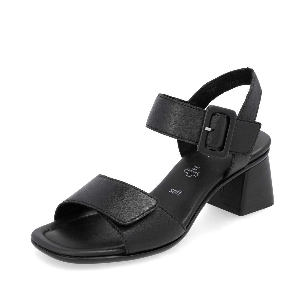 Remonte D1K51-00 Anatomical Leather Sandal Black 5cm Remonte D1K51-00 Anatomical Leather Sandal Black 5cm