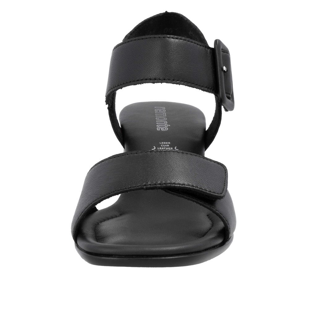 Remonte D1K51-00 Anatomical Leather Sandal Black 5cm Remonte D1K51-00 Anatomical Leather Sandal Black 5cm
