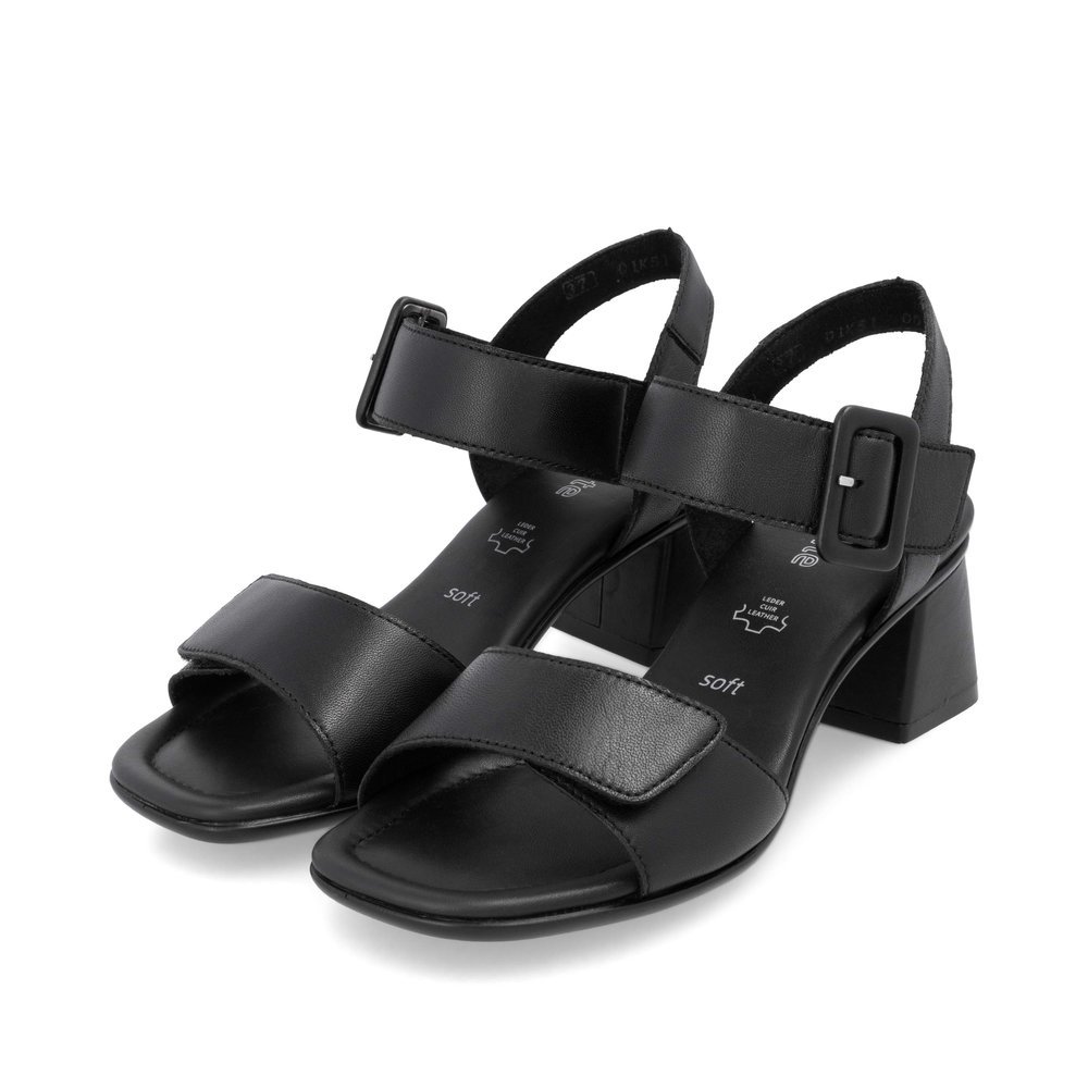 Remonte D1K51-00 Anatomical Leather Sandal Black 5cm Remonte D1K51-00 Anatomical Leather Sandal Black 5cm