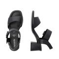 Remonte D1K51-00 Anatomical Leather Sandal Black 5cm Remonte D1K51-00 Anatomical Leather Sandal Black 5cm