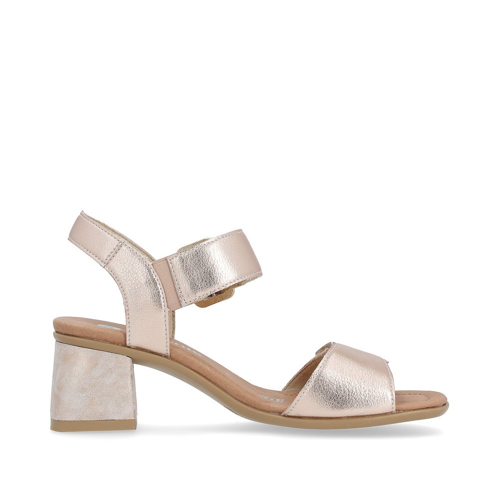 Remonte D1K51-31 Anatomical Leather Sandal Gold 5cm Remonte D1K51-31 Anatomical Leather Sandal Gold 5cm