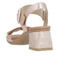 Remonte D1K51-31 Anatomical Leather Sandal Gold 5cm Remonte D1K51-31 Anatomical Leather Sandal Gold 5cm