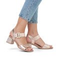 Remonte D1K51-31 Anatomical Leather Sandal Gold 5cm Remonte D1K51-31 Anatomical Leather Sandal Gold 5cm