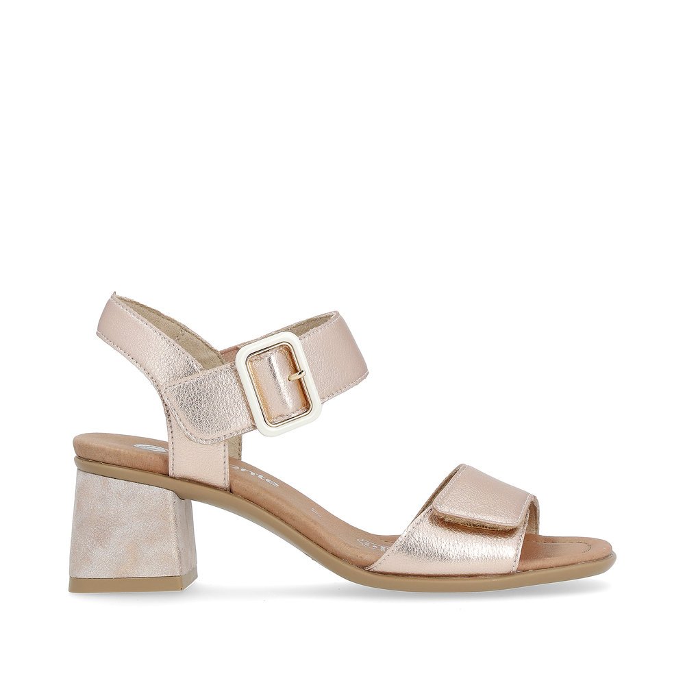 Remonte D1K51-31 Anatomical Leather Sandal Gold 5cm Remonte D1K51-31 Anatomical Leather Sandal Gold 5cm