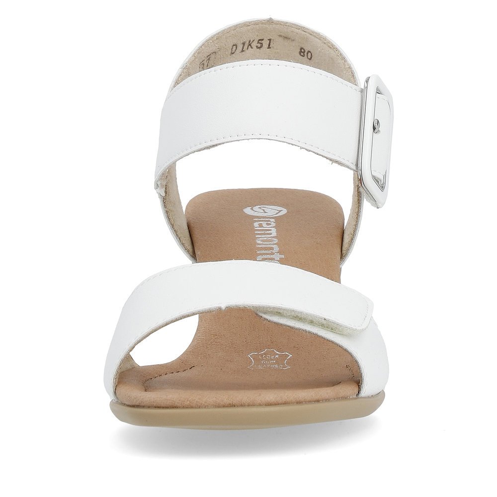 Remonte D1K51-80 Anatomical Leather Sandal White 5cm Remonte D1K51-80 Anatomical Leather Sandal White 5cm