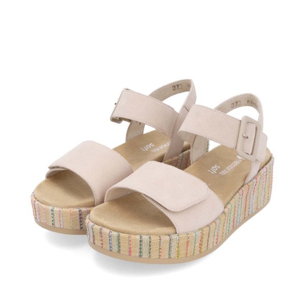 Remonte D1N54-60 Anatomical Leather Platform Beige 4.5cm Remonte D1N54-60 Anatomical Leather Platform Beige 4.5cm