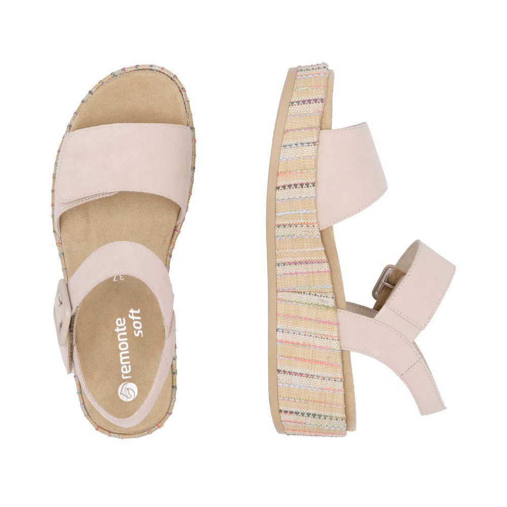 Remonte D1N54-60 Anatomical Leather Platform Beige 4.5cm Remonte D1N54-60 Anatomical Leather Platform Beige 4.5cm