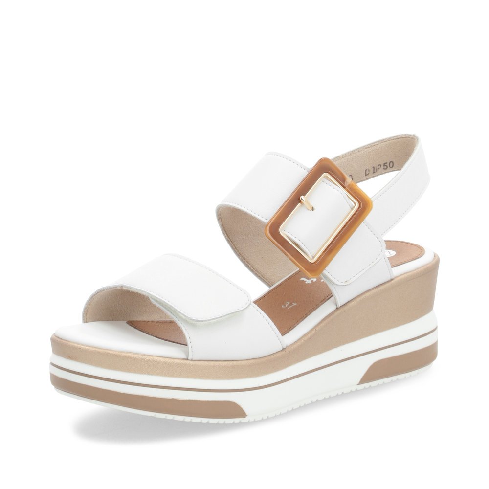 Remonte D1P50-80 Anatomic Leather Wedge White 5cm Remonte D1P50-80 Anatomic Leather Wedge White 5cm
