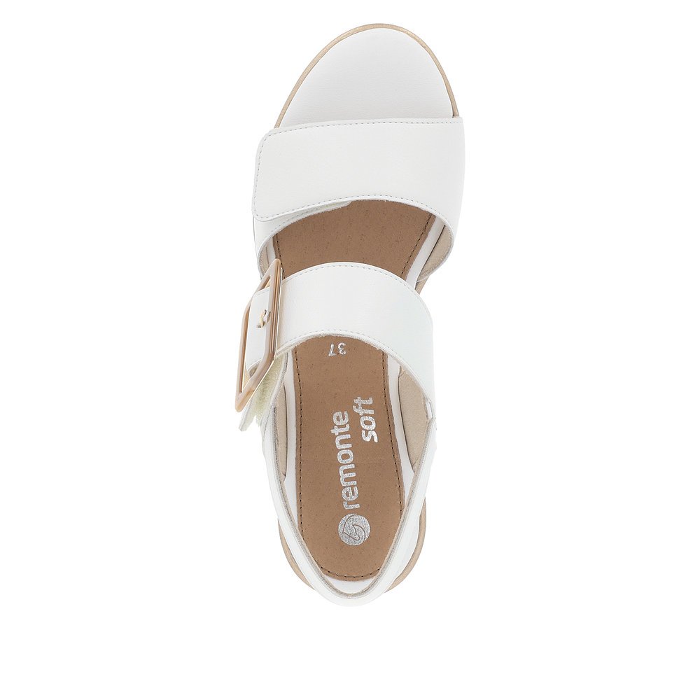 Remonte D1P50-80 Anatomic Leather Wedge White 5cm Remonte D1P50-80 Anatomic Leather Wedge White 5cm