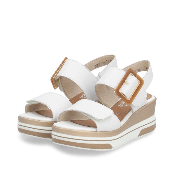 Remonte D1P50-80 Anatomic Leather Wedge White 5cm Remonte D1P50-80 Anatomic Leather Wedge White 5cm
