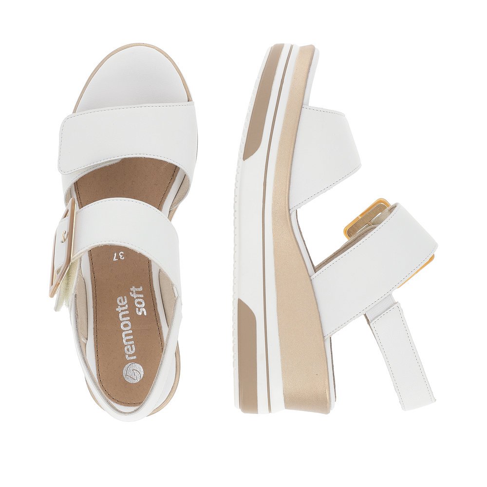 Remonte D1P50-80 Anatomic Leather Wedge White 5cm Remonte D1P50-80 Anatomic Leather Wedge White 5cm